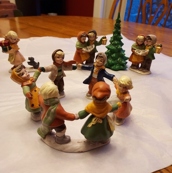 Lot of 7 Provincial Mold 1982 and 1 Duncan Ceramic 1975, Christmas figurines - Picture 12 of 12
